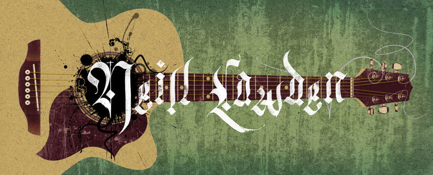 Neill Lawden music web banner. Vector drawn and digital media